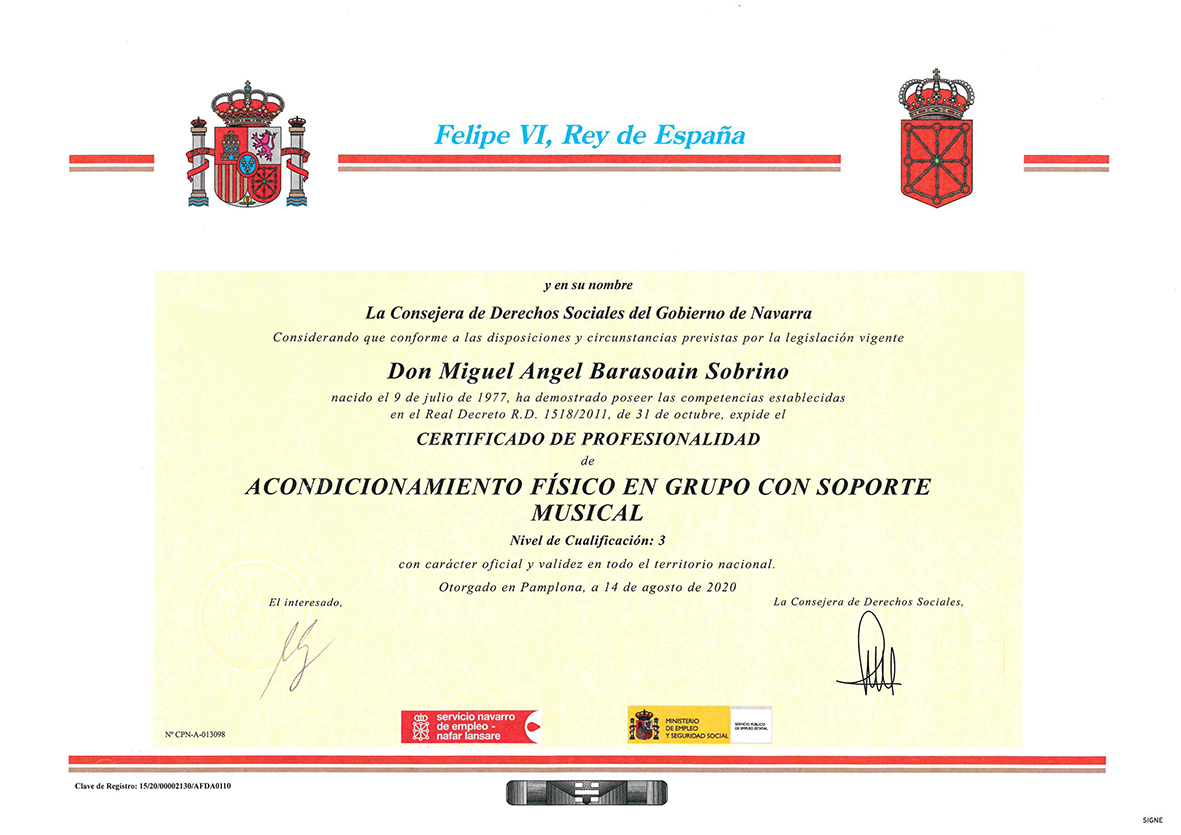 ACONDICIONAMIENTO FISICO EN GRUPO Título de Acondicionamiento físico en grupo